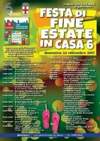FESTA DI FINE ESTATE IN CASA 6 domenica 24 settembre 2017 dalle ore 10,00 alle ore 20,00